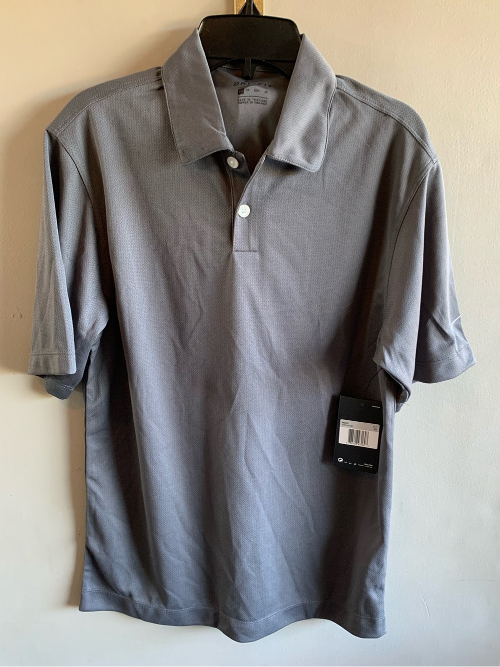 Nike Men's Gray Short-Sleeve Polo